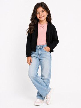 Cardigan/Jacket Select + Trend - Size small (7-8 years old) Black for girls